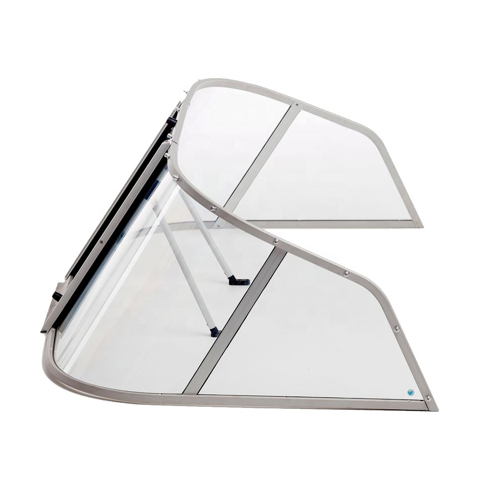 Custom High Quality windshield aluminum boat windscreen for boat  accessories