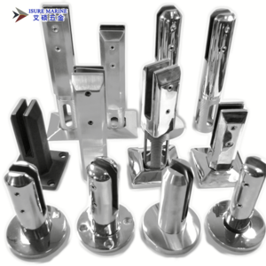 Satin/Polishing Stainless Steel 304/316 Glass Fence Spigots for Glass Railing Frameless Glass Pool Fencing Building Hardware