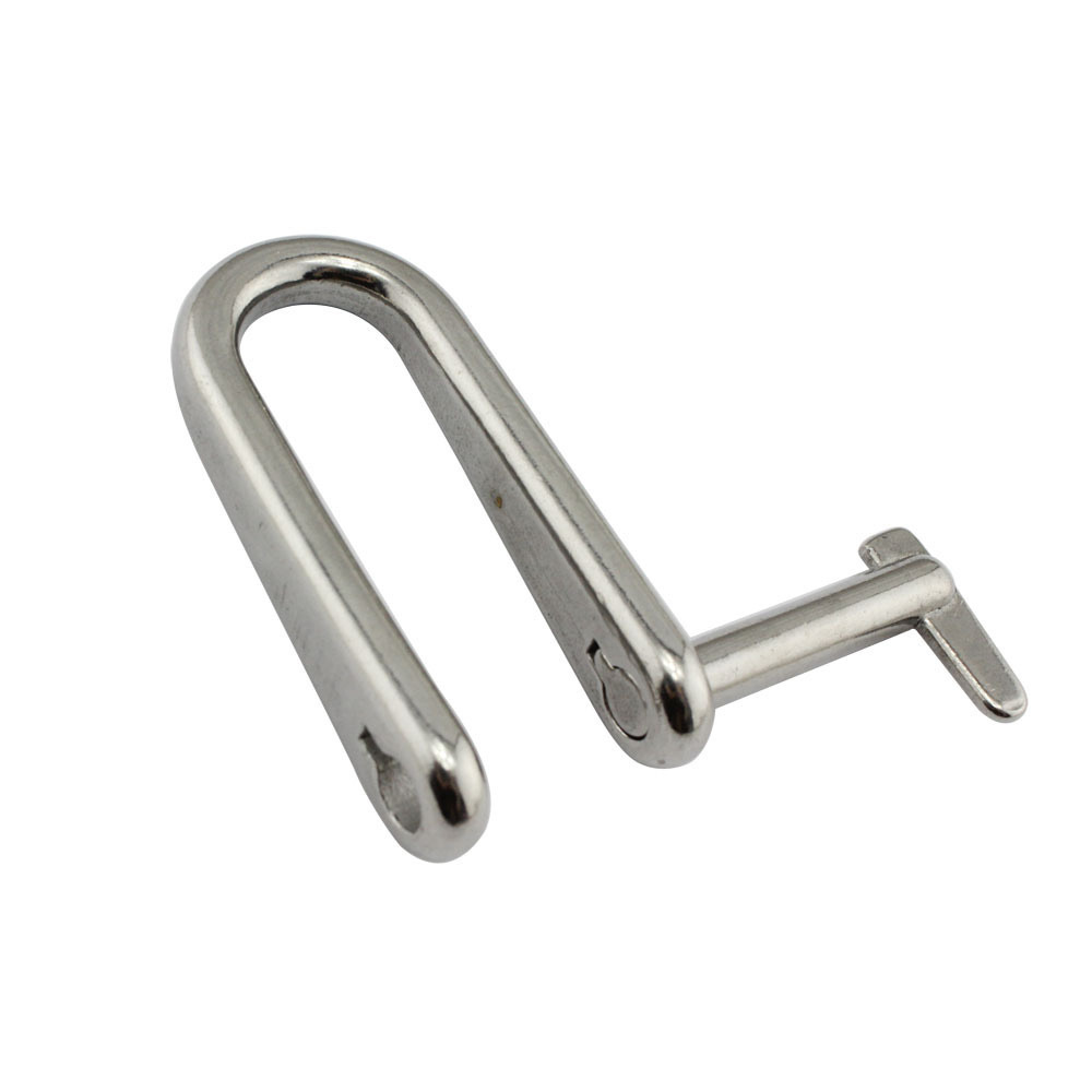 ISURE MARINE High quality kayak stainless steel 316 key pin style shackle U shaped electrolytic polishing marine fitting