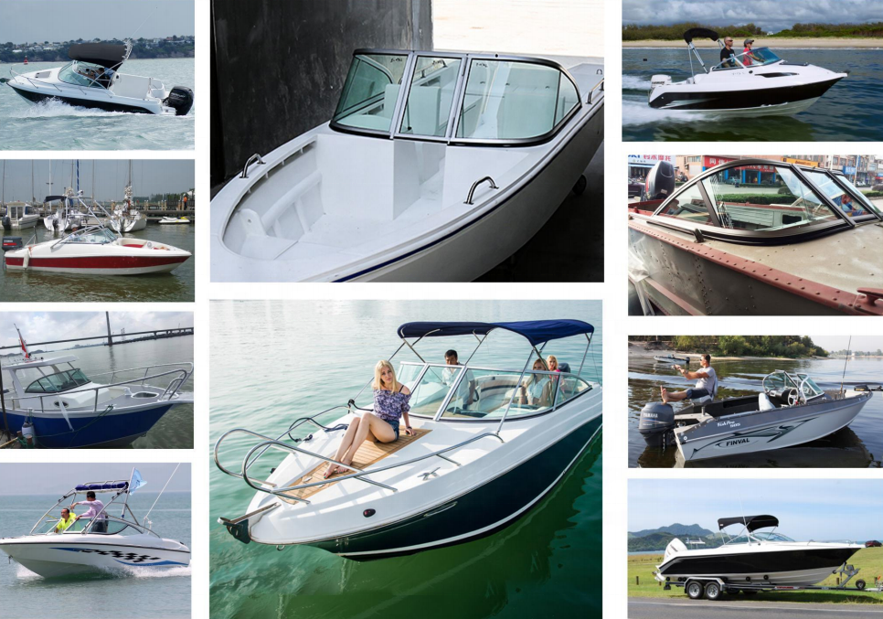 Custom High Quality windshield aluminum boat windscreen for boat  accessories