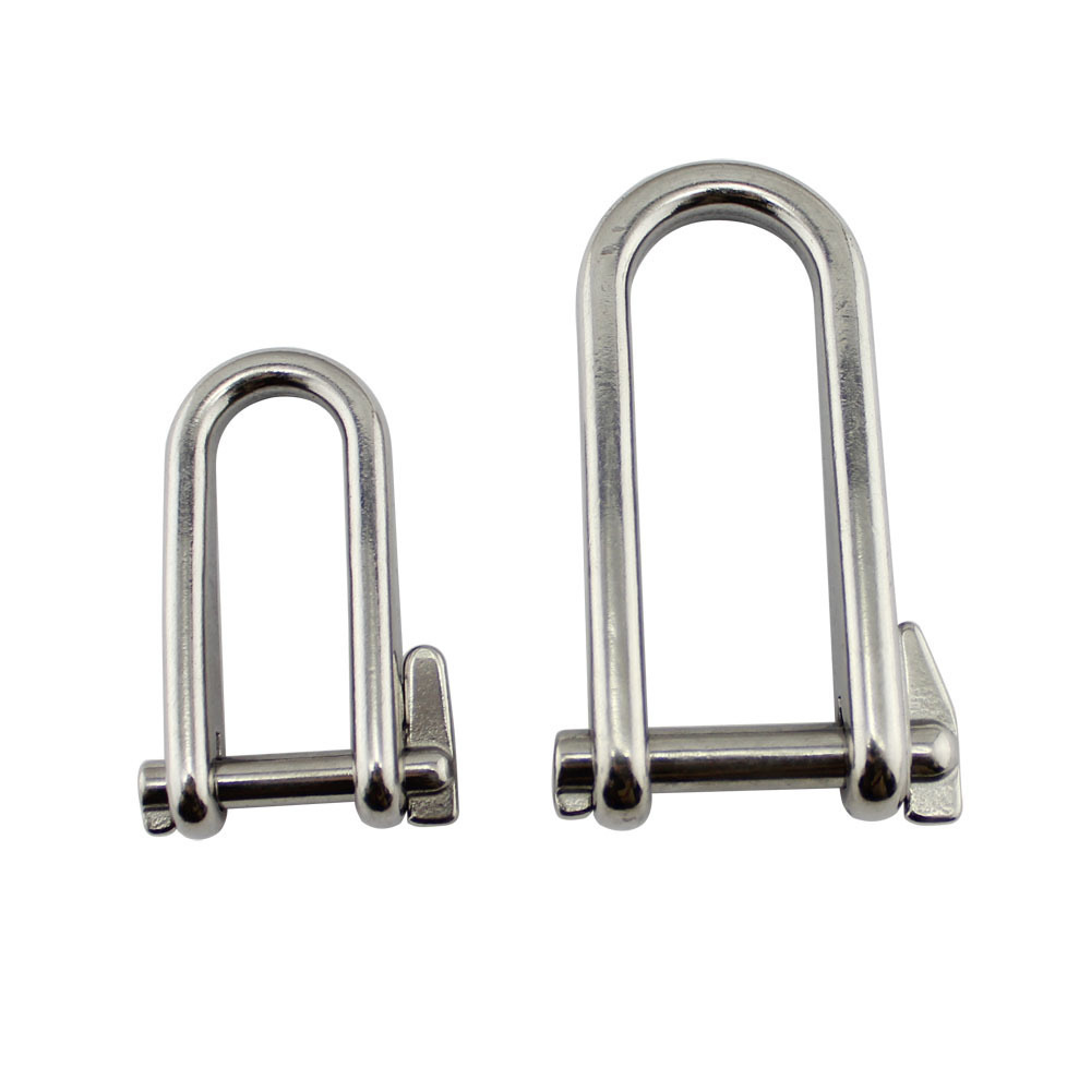 ISURE MARINE High quality kayak stainless steel 316 key pin style shackle U shaped electrolytic polishing marine fitting