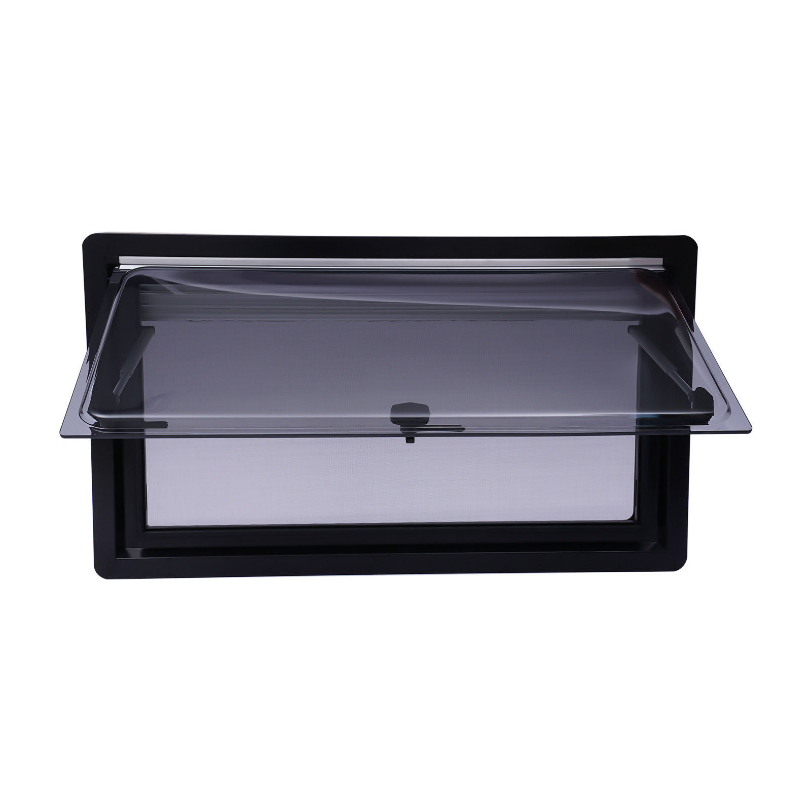 RV Top Hinged Window Caravan External Push Window Double Glazed Ventilation Hatch for Camper Mobile Motor House