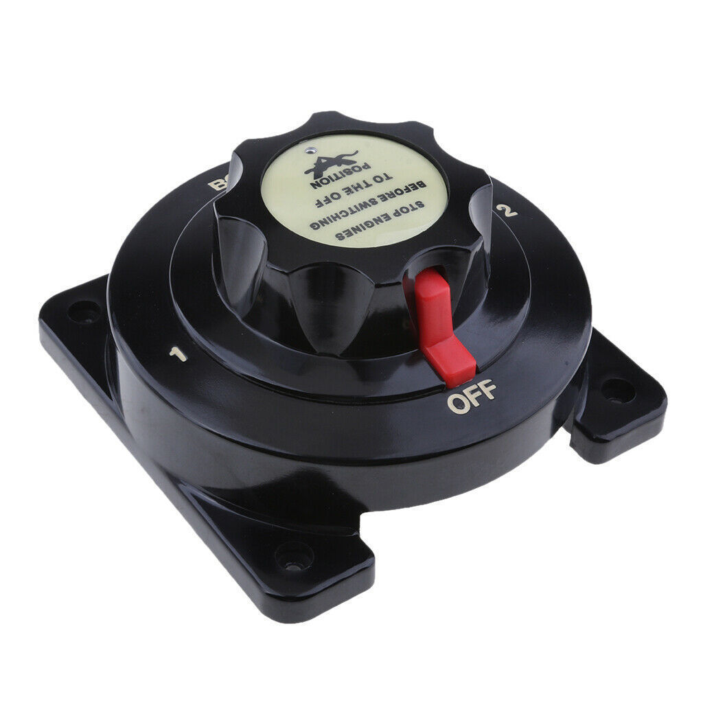 ISURE MARINE Heavy Duty Dual Battery Selector Switch 6-32V 300A Boat