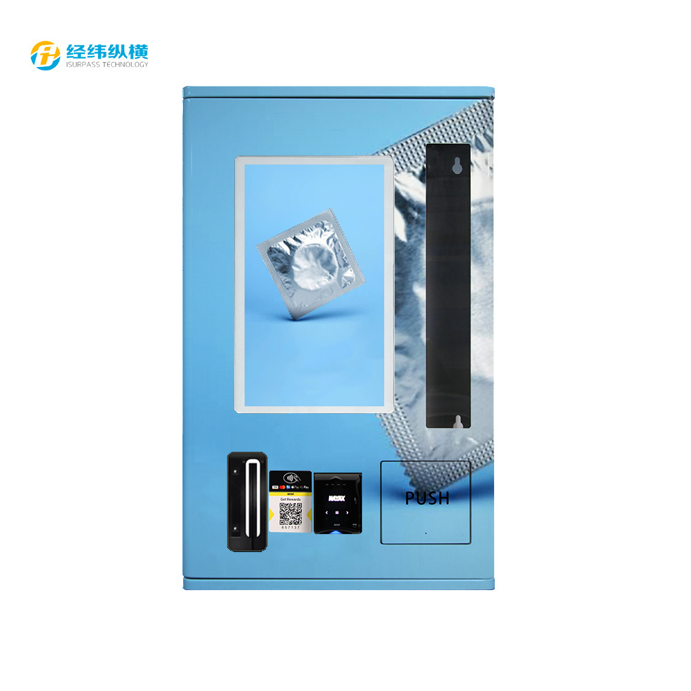 Mini Vending Machine for condoms outdoor Customized Vending Machine With Touch Screen Displaying Video Ads Selling Condoms