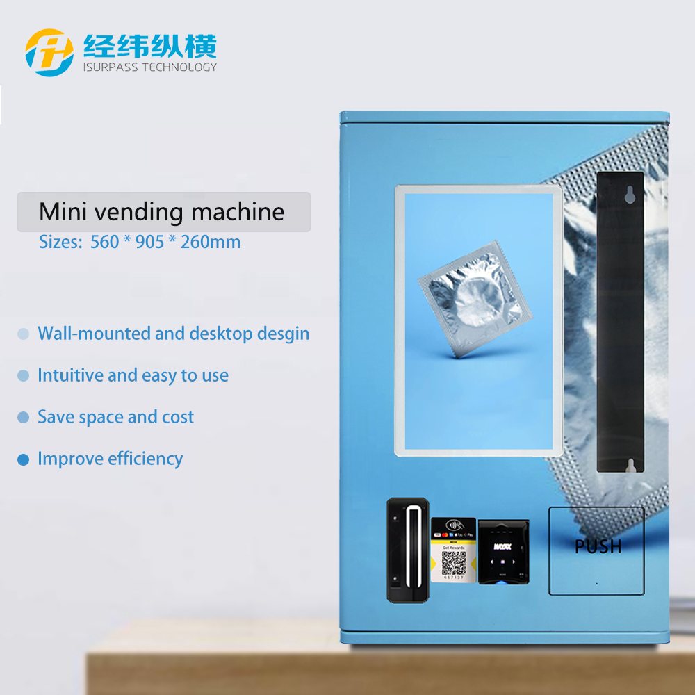 Mini Vending Machine for condoms outdoor Customized Vending Machine With Touch Screen Displaying Video Ads Selling Condoms