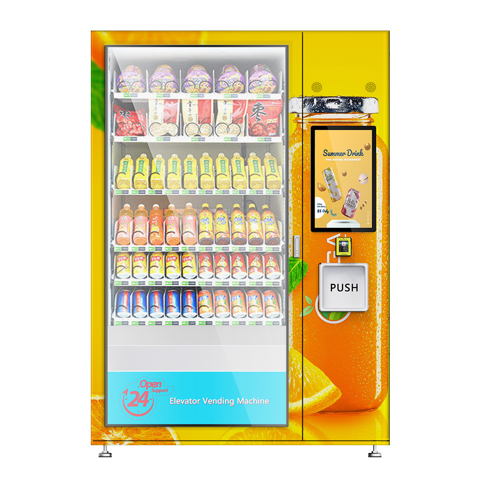 ISURPASS elevator cooling cupcake vending machine and macarons cookies gift box cake vending machine