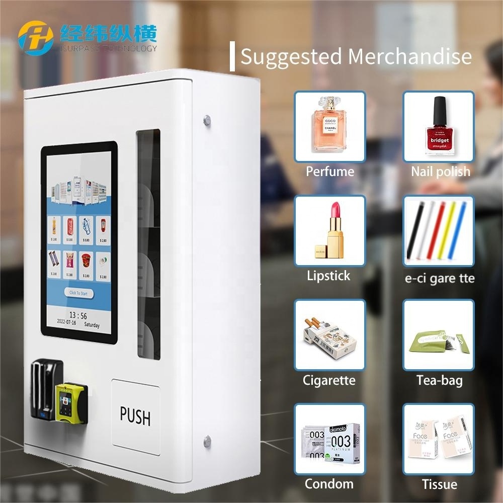 Hot Sale Small Age Verification Vending Machine cigarettes For Items ID Card Reader Vending Machine With Age Recognition