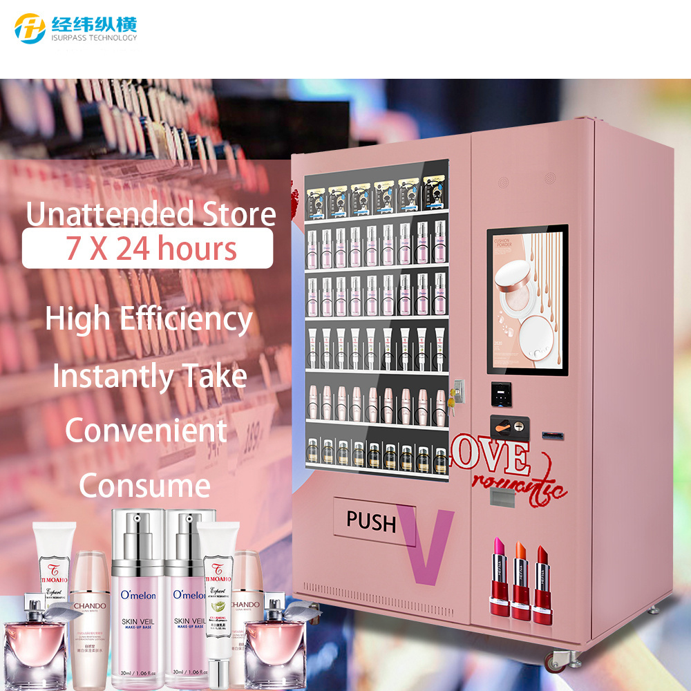 ISURPASS Best seller Customized Graphic Beauty item Vending Machine for Beach With Anti theft function