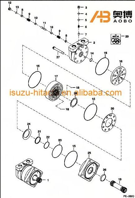 6685070 Swing Motor Repair Kit For 751 753 763 773 Loader Hydraulic Motor Seal Kits