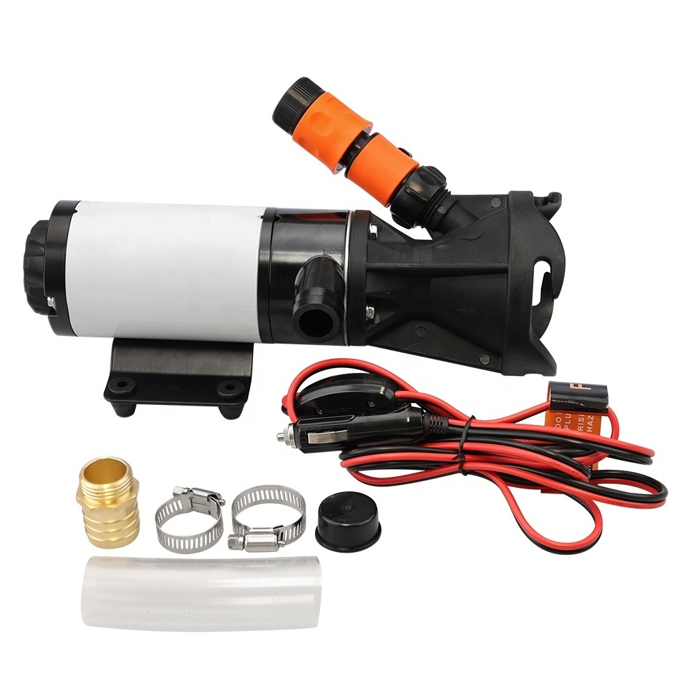 H10427 RV Macerator Pump 12V 12GPM Self-Priming Sewer Pump, Quick Release Sewage Chopper Pump, Waste Water Pump