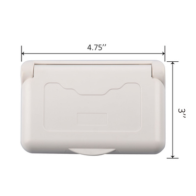 Protective and waterproof cover 1-Gang Weatherproof In Use Outlet Cover Outdoor Plug and Receptacle Protector