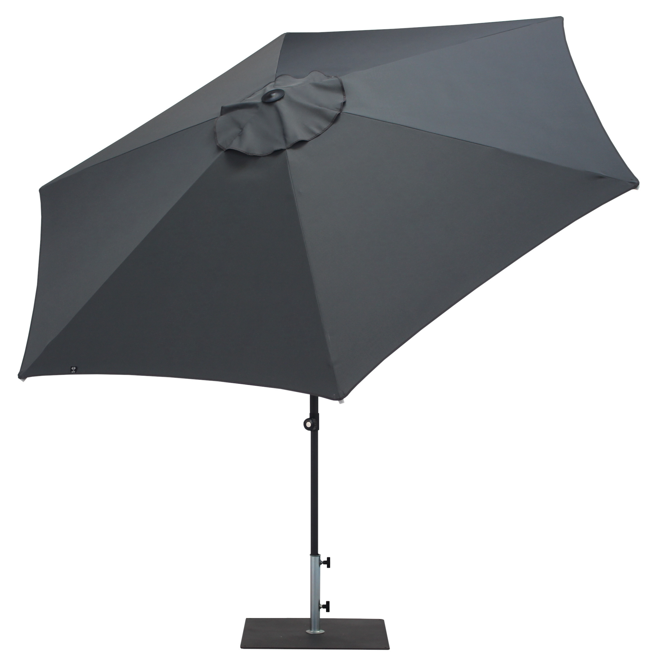 Best Design Anthracite Color Round Aluminium Parasol Diameter 300 cm For Commercial Use