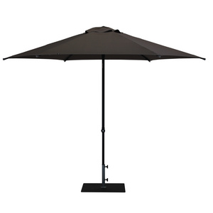 New Design Brown Color Modern Round Aluminium Parasol Diameter 300 cm For Commercial Use