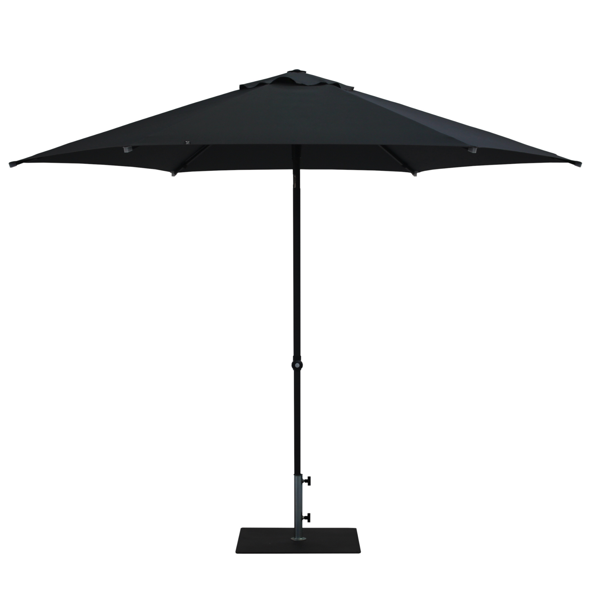 Best Design Anthracite Color Round Aluminium Parasol Diameter 300 cm For Commercial Use