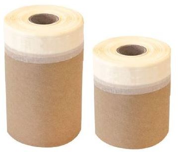 PAINTERS KRAFT MASKING PAPER PRE TAPED PAPER - Customize - PREMIUM QUALITY -  WATERPROOF