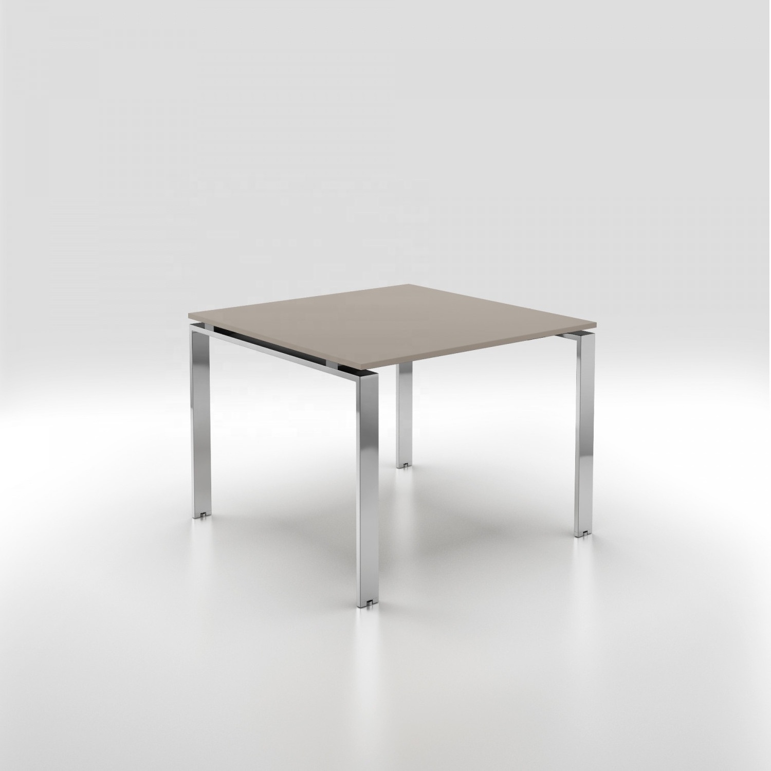 High Quality Glass Meeting Table Chrome Leg Italy Design Executive Office Extra Clear Style Office Furniture