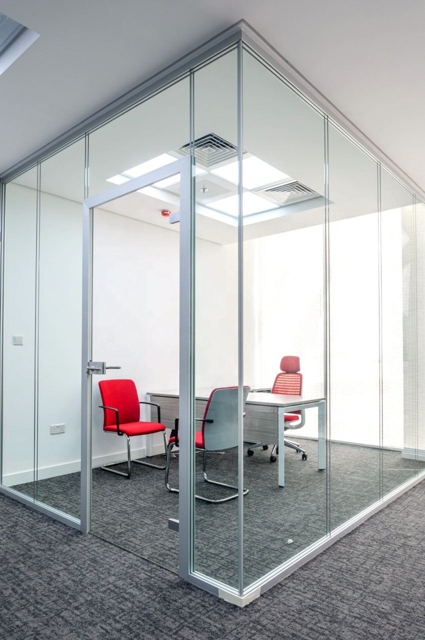 Premium Quality double glazed partition wall with soundproof certified room dividers Made in Italy