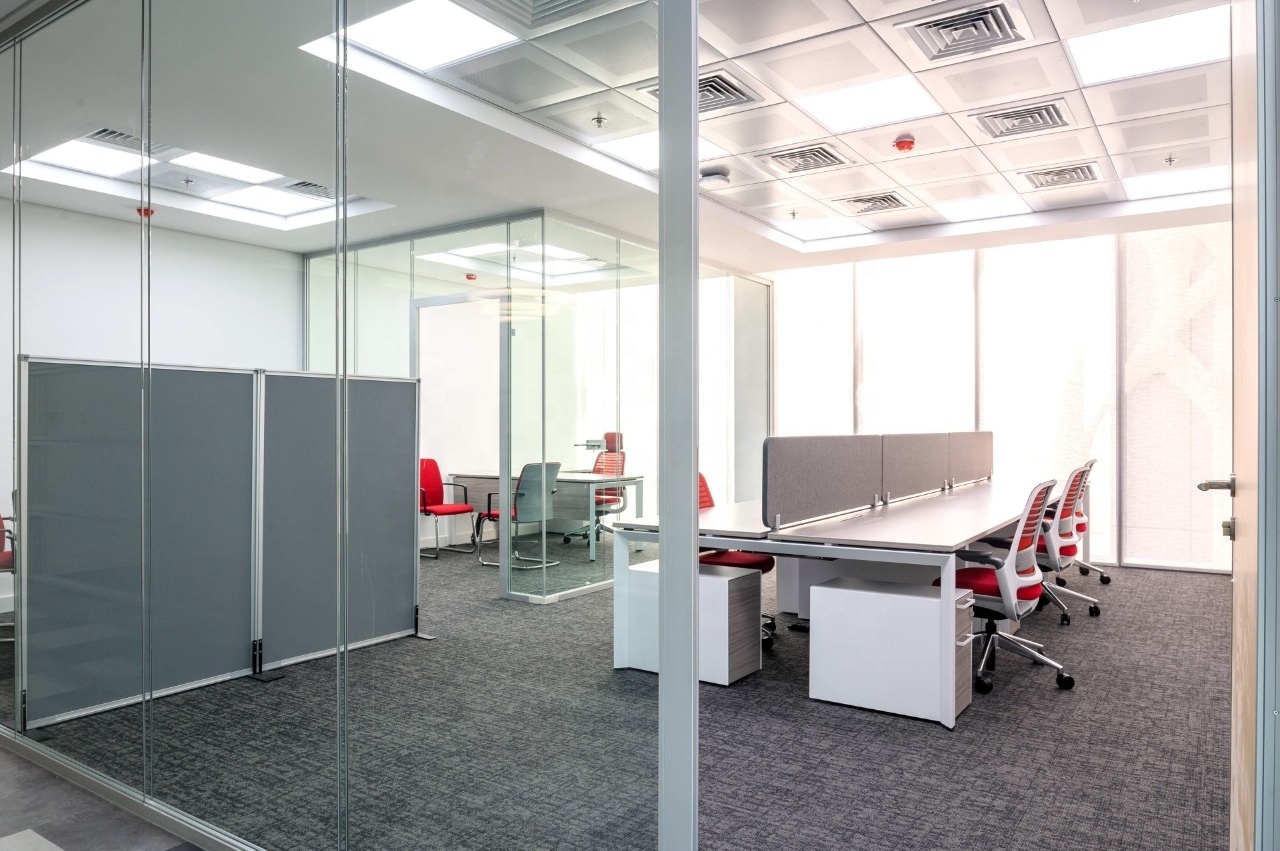 Premium Quality double glazed partition wall with soundproof certified room dividers Made in Italy