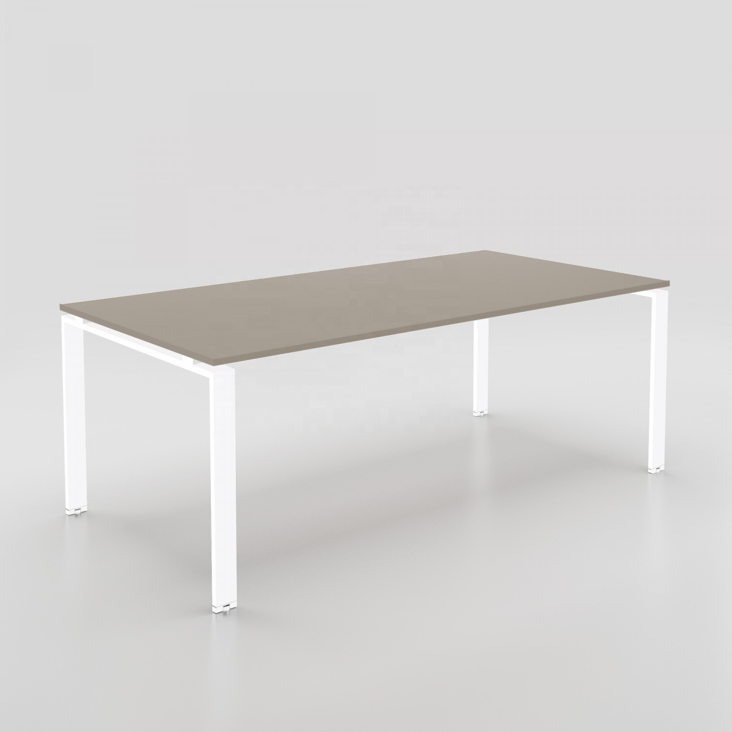 Premium Quality Glass Meeting Table Italy Design Executive Office Desk Extra Clear In Contemporary Modern Style Office