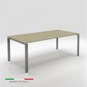 Premium Quality Glass Meeting Table Italy Design Executive Office Desk Extra Clear In Contemporary Modern Style Office