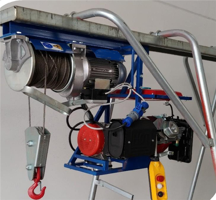 Lino Sella  electric winch with diesel generator Italian manufcatured hoist with iron cable:  lifting machine for sale