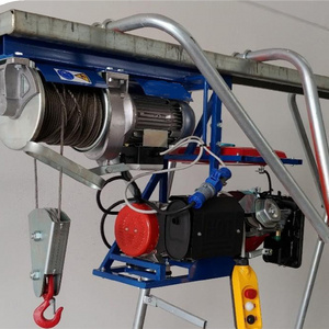 Lino Sella  electric winch with diesel generator Italian manufcatured hoist with iron cable:  lifting machine for sale