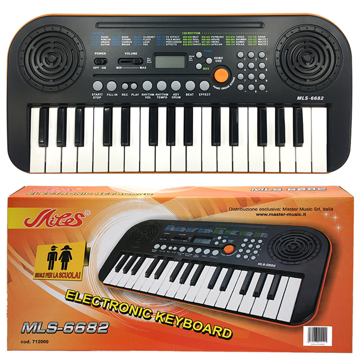 MODERN STYLE ELECTRONIC MUSICAL KEYBOARD 32 KEYS MILES MLS-6682