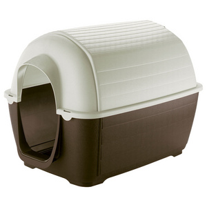 Ferplast Outdoor dog house KENNY 07 made of thermoplastic resin, Liquid drain system, Ventilation grill, Fully openable