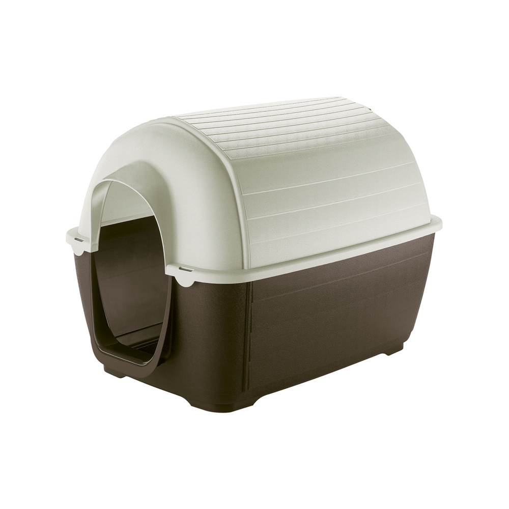 Ferplast Outdoor dog house KENNY MINI made of thermoplastic resin, Liquid drain system, Ventilation grill, Fully openable