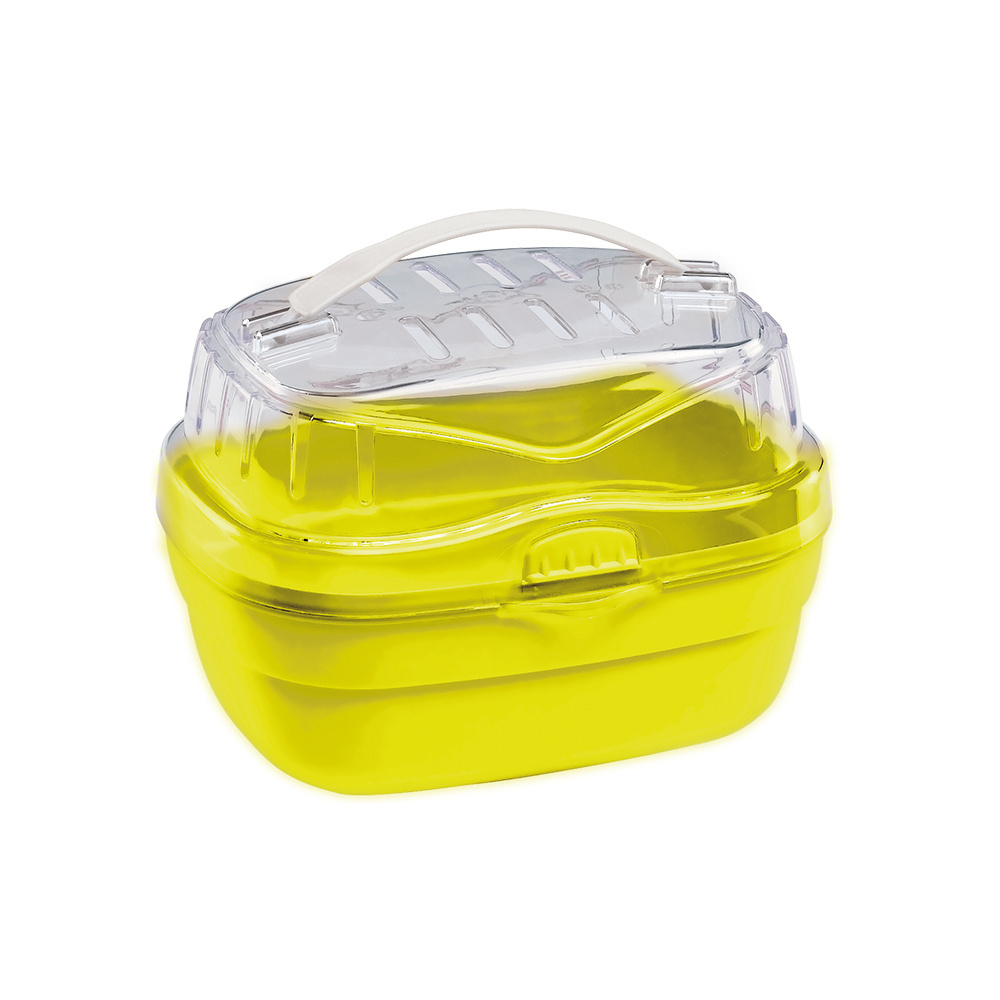 Ferplast Carrier for Small Pets ALADINO SMALL with Ventilation grids, Secure closing, 20 x 16 x h 13,5 cm, Mixed colours