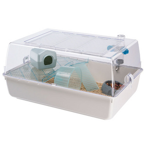 Ferplast Two-storey Cage for small animals MINI DUNA HAMSTER Ventilation grill, Transparent roof, Included accessories