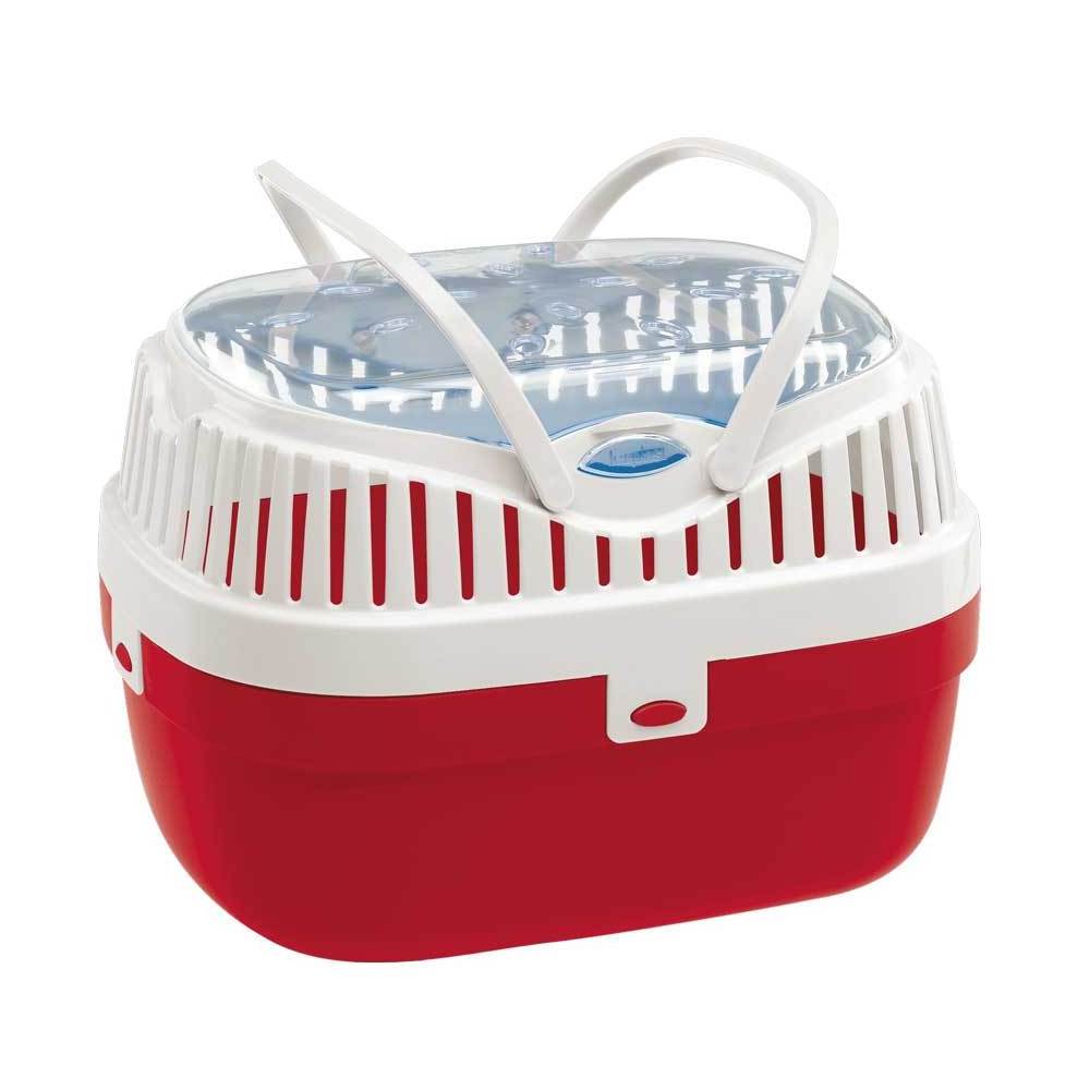 Ferplast Carrier for Small Pets ALADINO MEDIUM with Ventilation grids, Secure closing, 30 x 23 x h 21 cm, Mixed colours