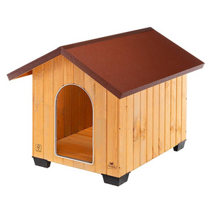 Ferplast Outdoor Dog Kennel DOMUS EXTRA LARGE in FSC wood, Insulating feet, Ventilation grill, Aluminium chew-proof door