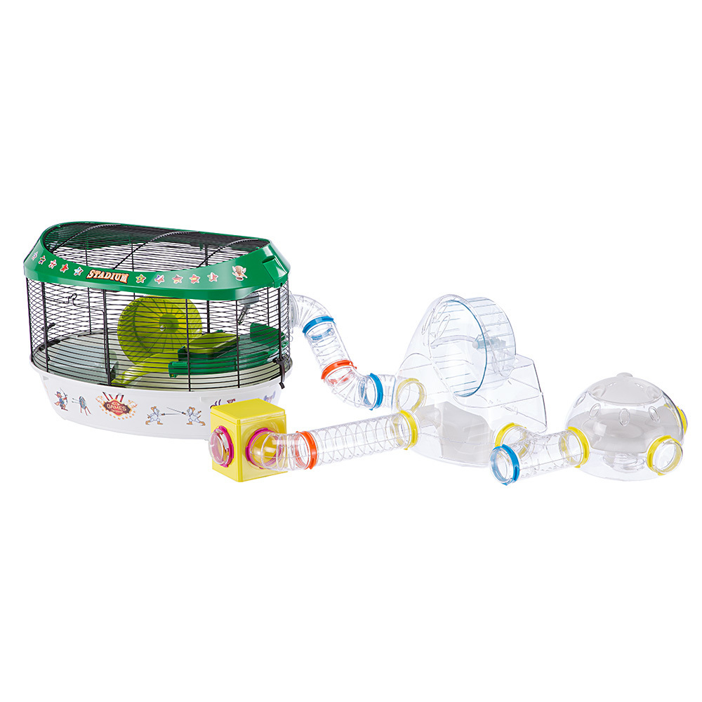 Ferplast Cage for Hamster and Mice STADIUM, colorful, accessories included