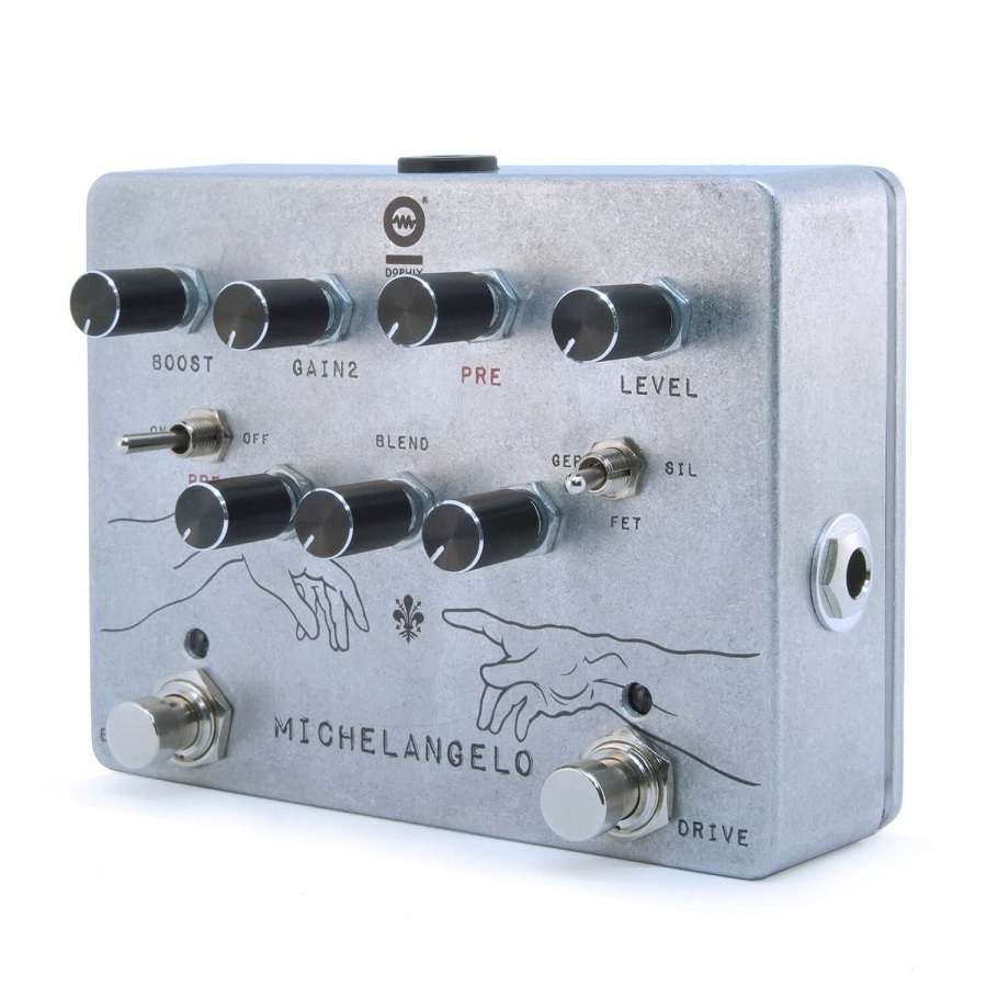 Guitar Bass Acoustic - Hand Made Guitar pedal Mchelangelo Overdrive Plus for Elettric Guitar - Made in Italy - boutique gear