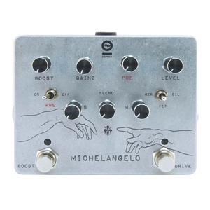 Guitar Accessories - Hand Made Guitar pedal Mchelangelo Overdrive Plus for Elettric Guitar - Made in Italy luxury fashion