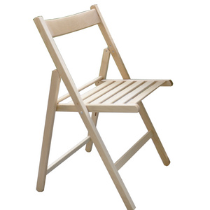 Premium quality Italian folding chair Happy Hour for indoor outdoor garden patio use natural colo in beech wood