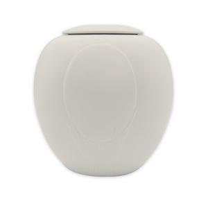 Porcelain Urns - Funeral Accessories Urn Funeral Services European Style 21x19 Cm Ceramic White/marbled 50014 Adult