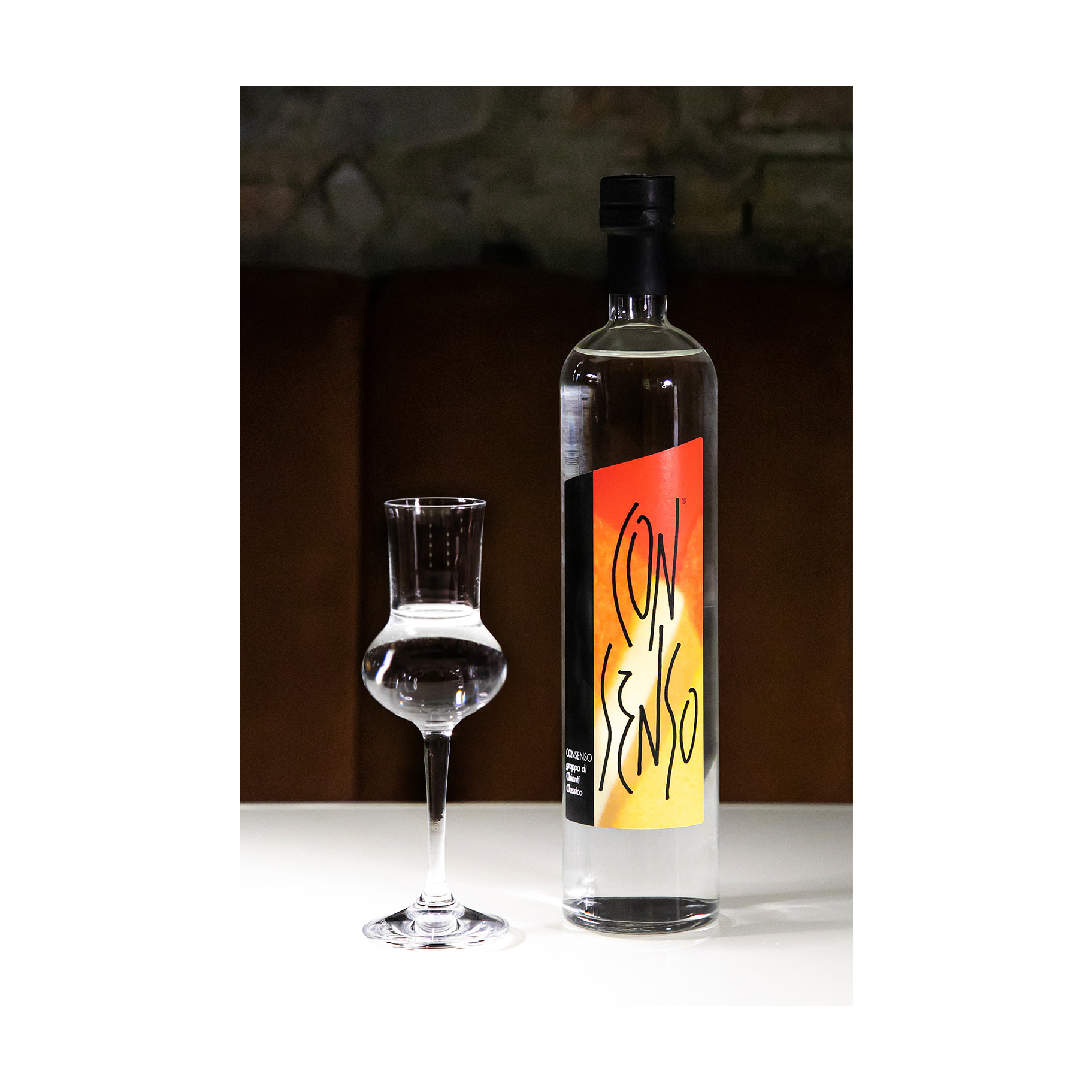 PRIME QUALITY ITALIAN GRAPPA DISTILLED FROM PURE CHIANTI CLASSICO POMACES 500ml IN ELEGANT GIFT BOX