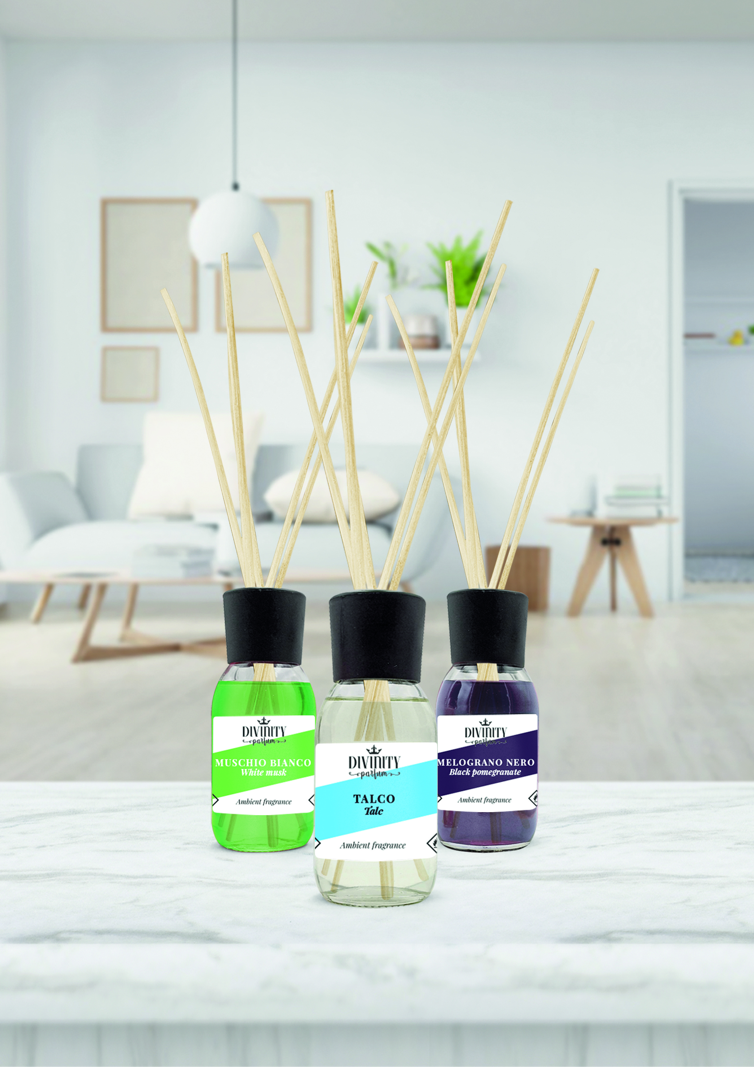 Italian home fragrance Myrrh best scent reed diffuser basic line 125ml for wholesale air fresheners