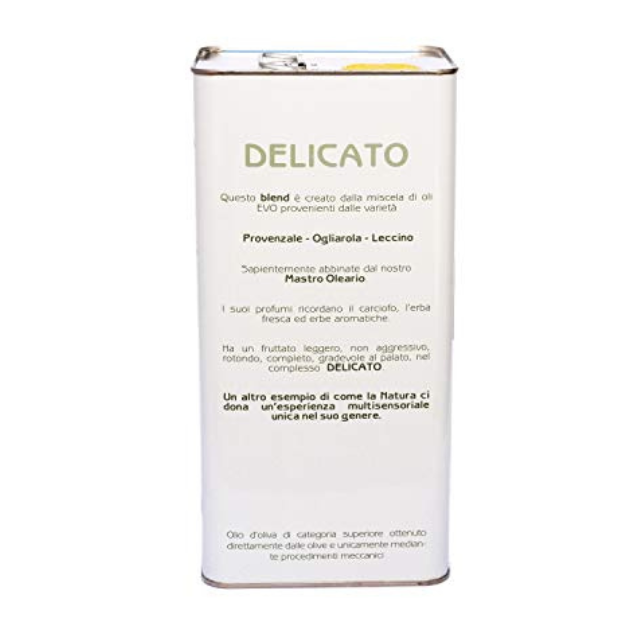 Hot Selling 100%  Purity Italian Quality Cold Extracted Sweet Taste Extra Virgin Olive Oil 5L Tin