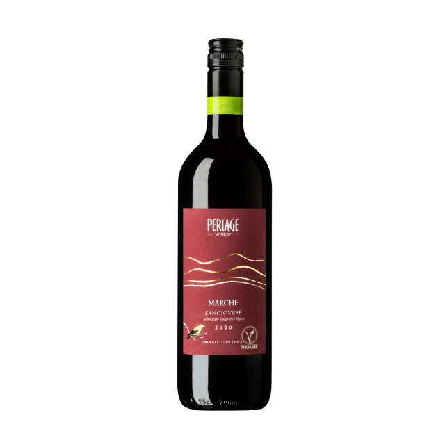 Premium red wine Marche Sangiovese IGT organic and vegan 750ml