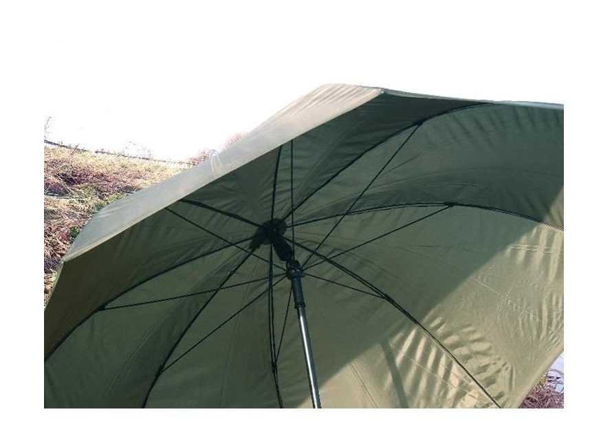 100% Made in Italy Long and large Manual Umbrella for Hunters and Fishermen with Metal Pole and Long Ribs