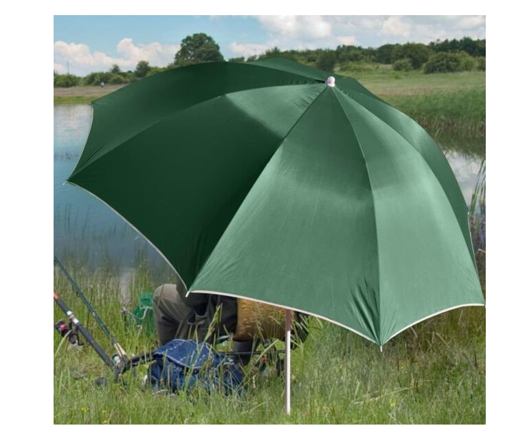 100% Made in Italy Long and large Manual Umbrella for Hunters and Fishermen with Metal Pole and Long Ribs