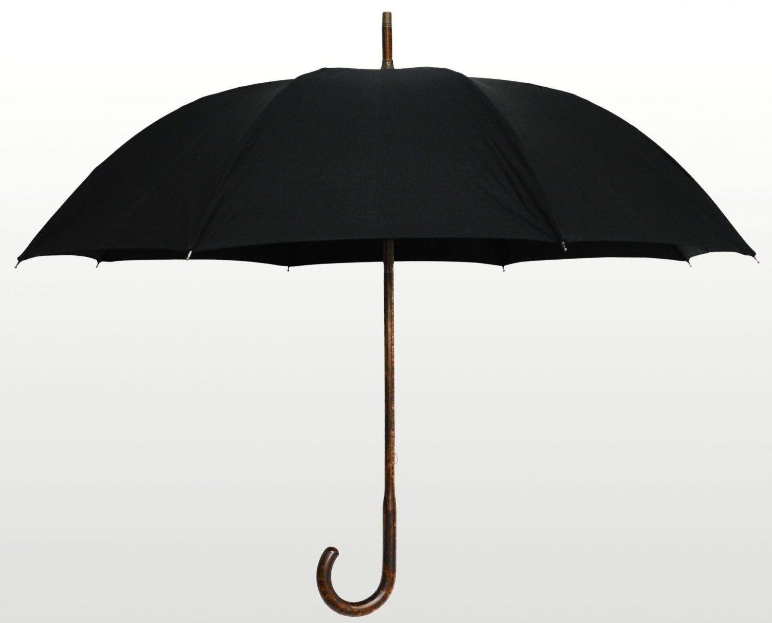 100% Italian Made Custom Printed Coat Umbrella Tailored Straight Umbrella Wooden Shaft with Pole and Handle in 1 Piece