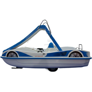 High italian Quality fiberglass MAXI SLIDE 4 person pedal boat CAPRI FORMULA 3,30 for kids and adult