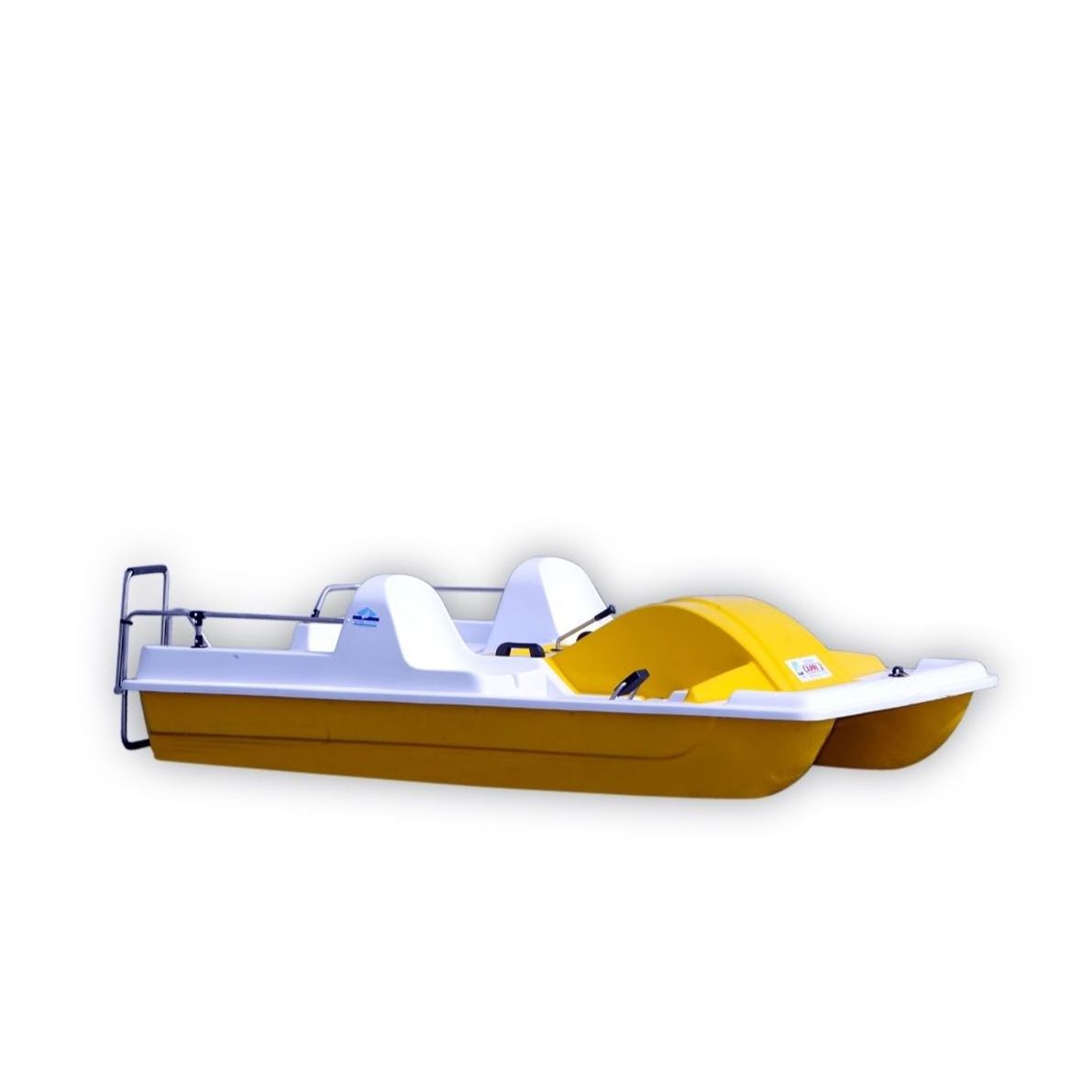 High italian Quality fiberglass 4 person pedal boat CAPRI 2 for kids and adult for lake and sea