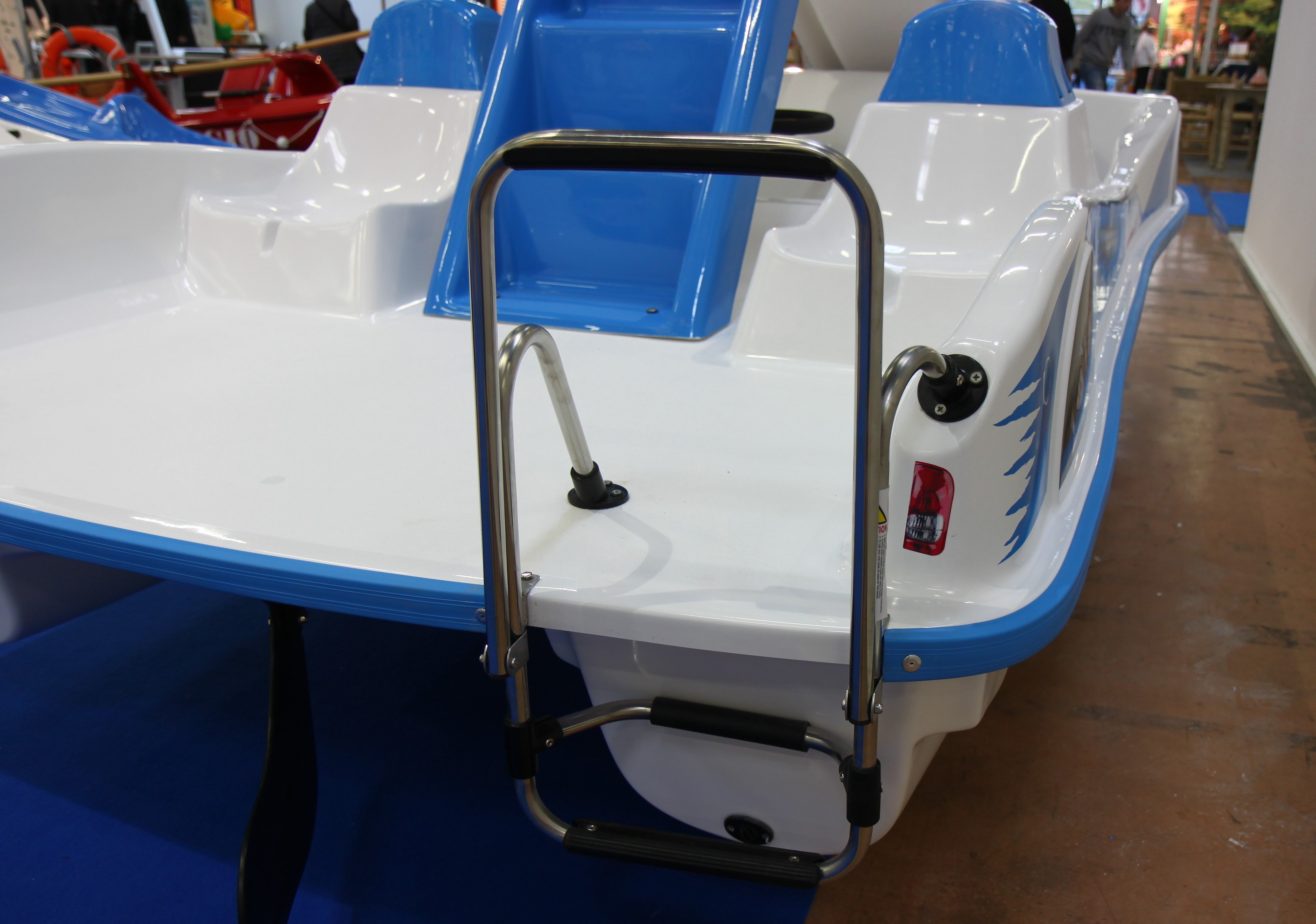 High italian Quality fiberglass MAXI SLIDE 5 person pedal boat CAPRI FORMULA  for kids and adult