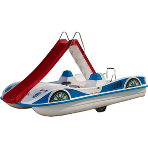 High italian Quality fiberglass MAXI SLIDE 5 person pedal boat CAPRI FORMULA  for kids and adult