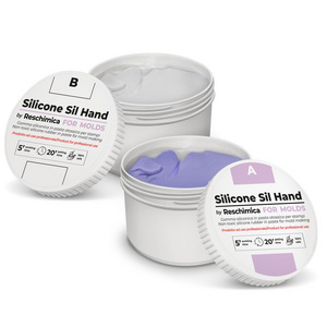 SIL HAND - No toxic Paste Silicone Rubber  1:1 high Hardness, platinum catalyst, Making Silicone for Resin Moulds